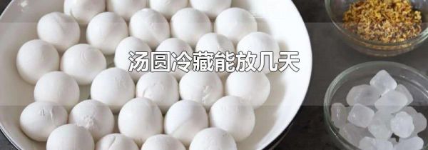 汤圆冷藏能放几天