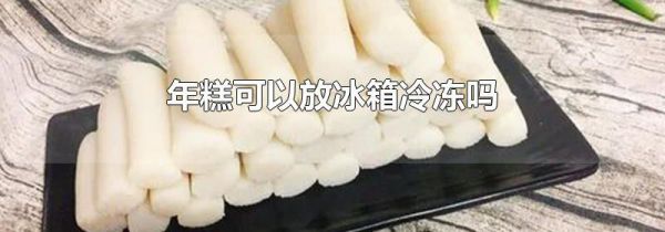 年糕可以放冰箱冷冻吗