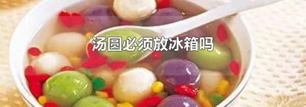 汤圆必须放冰箱吗