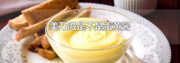 美乃滋是不是蛋黄酱