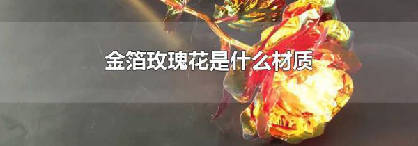 金箔玫瑰花是什么材质