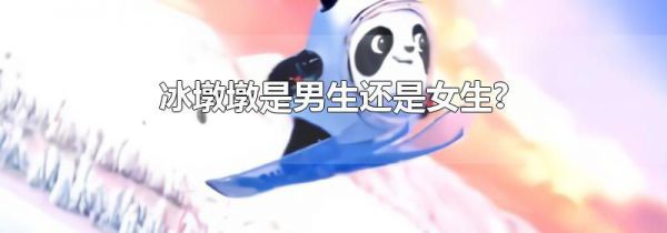 冰墩墩是男生还是女生?
