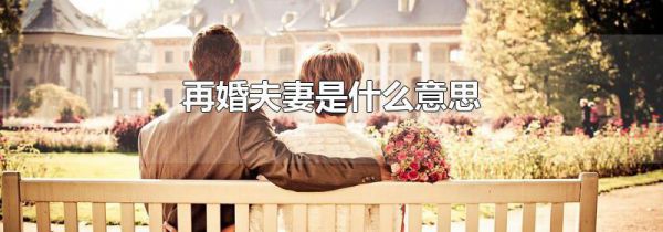 再婚夫妻是什么意思