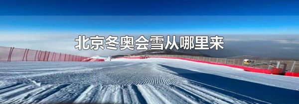 北京冬奥会雪从哪里来