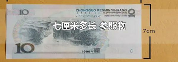 七厘米多长 参照物