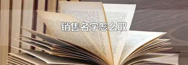 销售名字怎么取