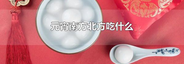 元宵南方北方吃什么