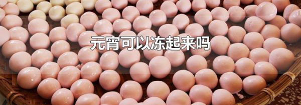 元宵可以冻起来吗