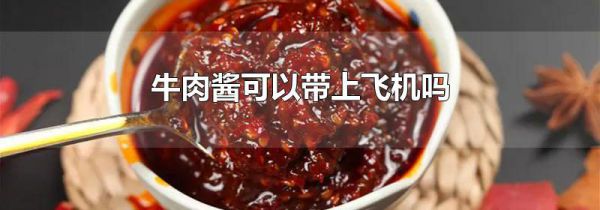 牛肉酱可以带上飞机吗