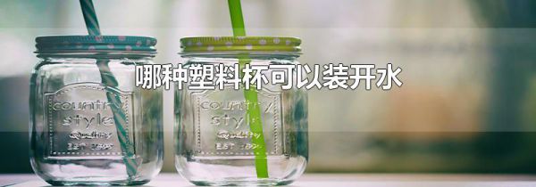 哪种塑料杯可以装开水