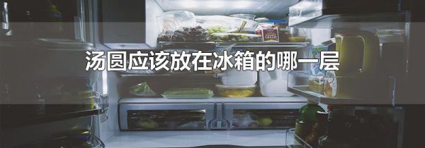 汤圆应该放在冰箱的哪一层