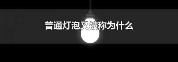 普通灯泡又被称为什么