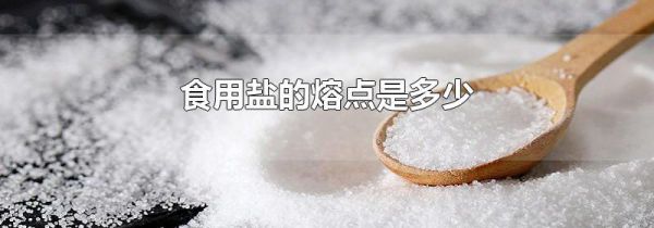 食用盐的熔点是多少