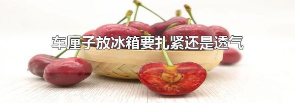 车厘子放冰箱要扎紧还是透气