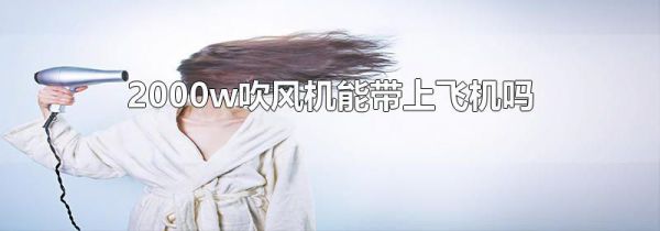 2000w吹风机能带上飞机吗