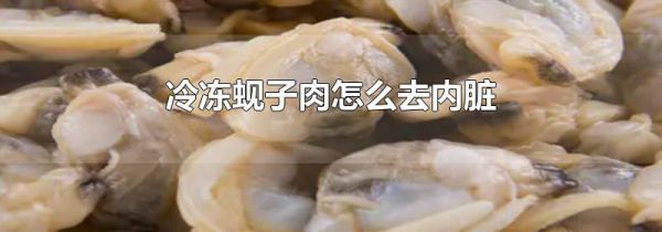 冷冻蚬子肉怎么去内脏