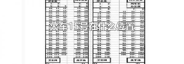 火车15号在什么位置