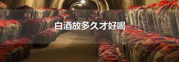 白酒放多久才好喝