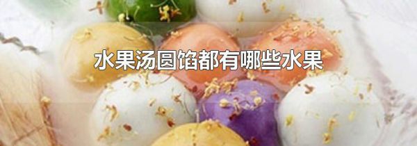 水果汤圆馅都有哪些水果