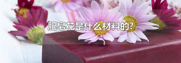 肥皂花是什么材料的?