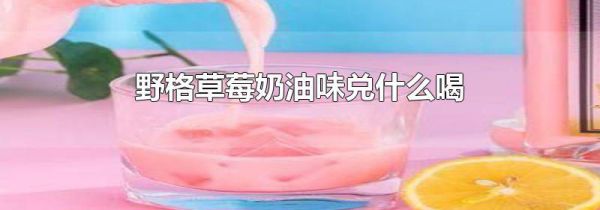 野格草莓奶油味兑什么喝