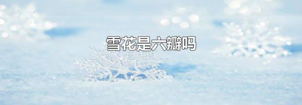 雪花是六瓣吗