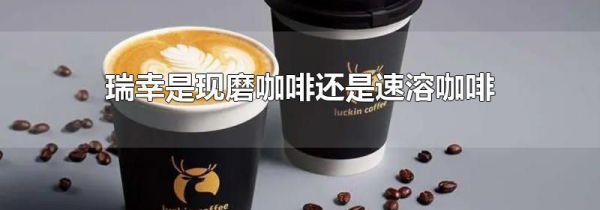 瑞幸是现磨咖啡还是速溶咖啡