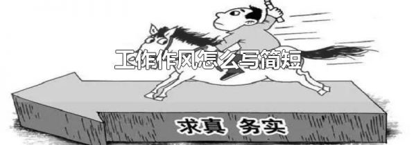 工作作风怎么写简短