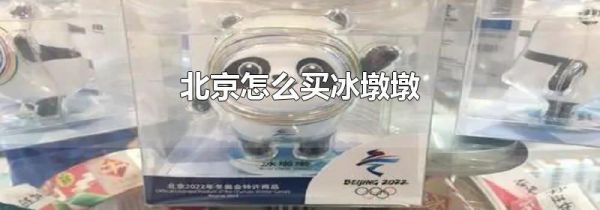 北京怎么买冰墩墩