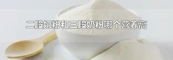 二段奶粉和三段奶粉哪个营养高