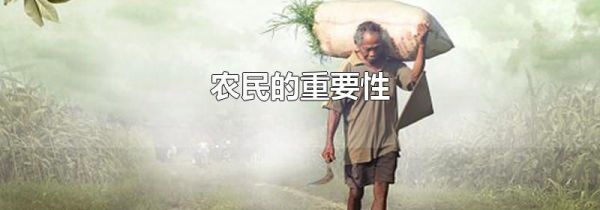农民的重要性
