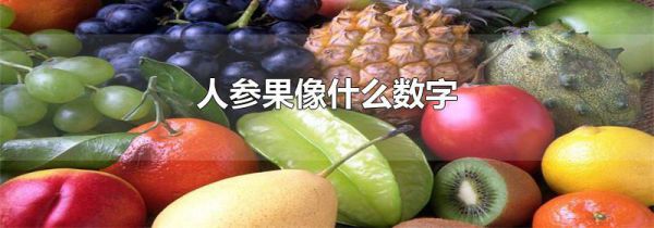 人参果像什么数字