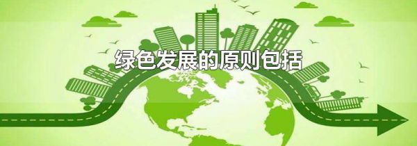 绿色发展的原则包括