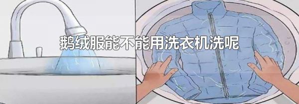 鹅绒服能不能用洗衣机洗呢