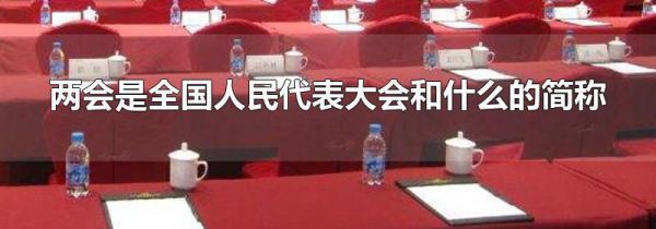 两会是全国人民代表大会和什么的简称
