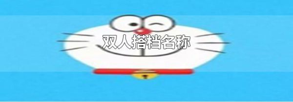 双人搭档名称