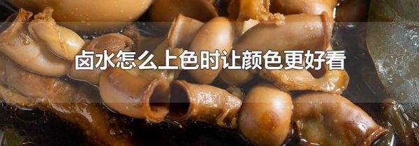卤水怎么上色时让颜色更好看