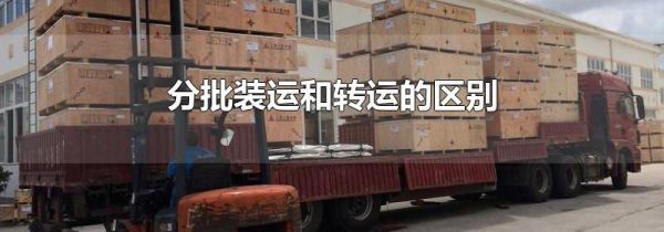 分批装运和转运的区别