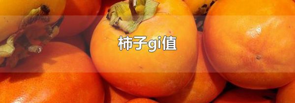 柿子gi值