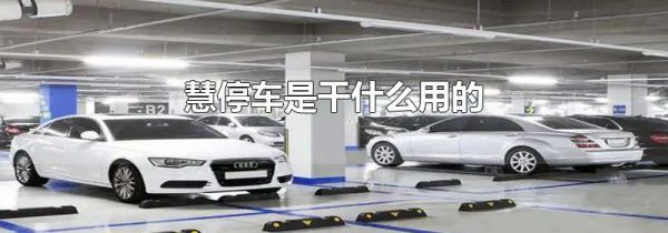 慧停车是干什么用的