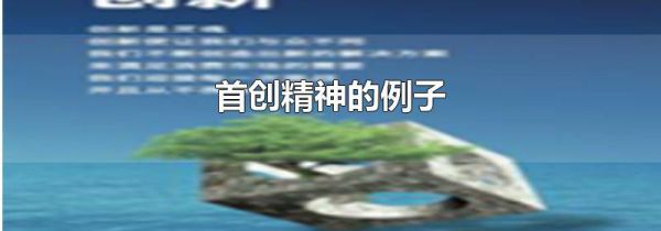 首创精神的例子