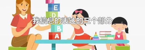 我信息的表达的三个部分