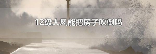 12级大风能把房子吹倒吗