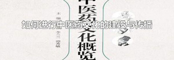 如何进行中医药文化的建设与传播
