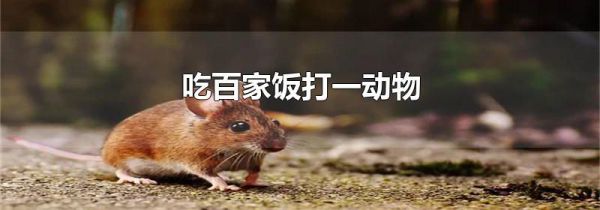 吃百家饭打一动物