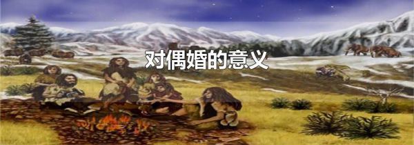 对偶婚的意义