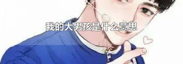 我的大男孩是什么意思