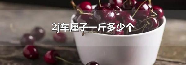 2j车厘子一斤多少个