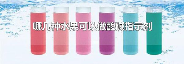 哪几种水果可以做酸碱指示剂
