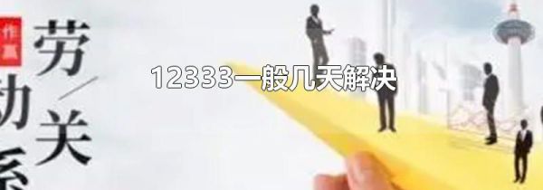 12333一般几天解决